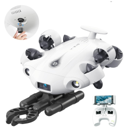 Kit Drone Subaquático com Câmera 4K UHD e Movimento Omnidirecional, FIFISH, Verde