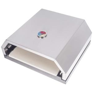 Forno de Pizza Portátil para Churrasqueira, Pizza de até, BBQ777, Prateado