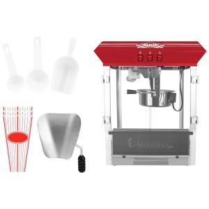 Máquina de Pipoca Comercial, Panela de 284g em Aço Inoxidável com Vidro Temperado, Deck de Aquecimento, 850W, para Festas, Eventos,Dithoko