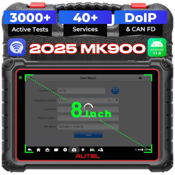 Scanner de Motor Automotivo OBD2 Ferramenta de Varredura Avançada, AUTEL MaxiPRO MP808, Preto