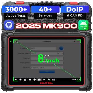 Scanner de Motor Automotivo OBD2 Ferramenta de Varredura Avançada, AUTEL MaxiPRO MP808, Preto