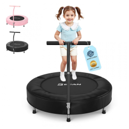 Mini Trampolim Dobrável BCAN 36 para Crianças de 2 a 5 anos Alça Ajustável e Fácil Montagem.