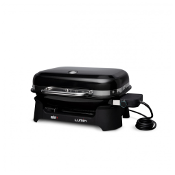 Churrasqueira Elétrica Grill Serve até 8 Porções, 110V, Weber Lumin, Preto