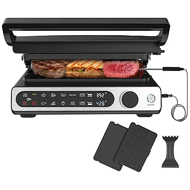 Grill Elétrico com Tela Digital,