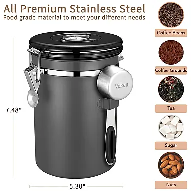Potes Herméticos para Café com