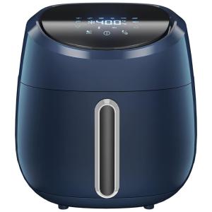 Umila Fritadeira Elétrica AirFryer 4L com 8 Funções e Controle Digital, 110V, 1400W, Azul