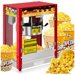 Máquina de Pipoca Comercial 110V, 227 g, com Chaleira de Aço Inoxidável, 1400 W, Máquina de Pipoca de Bancada com Controle, AEYDJXMER.