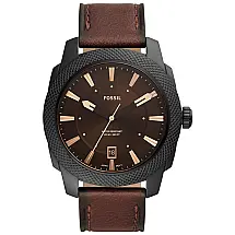 Relógio Masculino Analógico de Quartzo com Pulseira de Couro, Fossil FS5972, Marrom