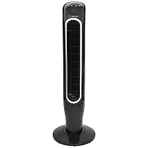 Genesis poderoso ventilador de torre oscilante de 40 polegadas e 360 graus com tecnologia Max Air Quiet e controle remoto