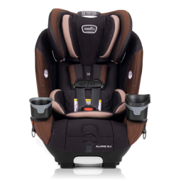 Cadeirinha de Carro Conversível Evenflo EveryFitAll4One 3 em 1 com Capa de Limpeza Rápida - Marrom Belmont