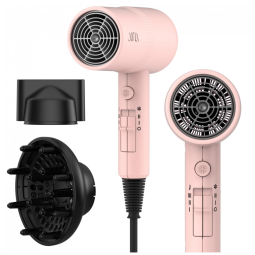 Secador de Cabelo AINA com Difusor, Tecnologia Avançada de Íons, Revestimento de Cerâmica, Jato de Ar Frio e Turbo Calor para Secagem Rápida