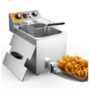 Fritadeira Elétrica Profissional 14 Litros de Capacidade, Aço Inoxidável, 110V 1700W, Festa Essential