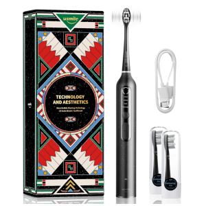 Usmile Escova de Dentes Elétrica Branqueadora Recarregável USB, Preta