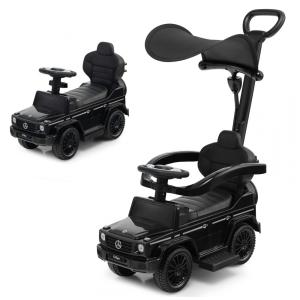 Carrinho de Passeio Infantil 3 em 1 com Alça, Buzina e Compartimento de Baixo do Assento para Crianças de 1 a 3 Anos, Costzon Mercedes Benz