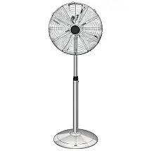 Ventilador de Coluna 3 Velocidades Ajustáveis, 110V 50W, SIMPLE DELUXE Silver, Prateado
