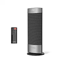 Aquecedor de Torre Lasko Ellipse Prata 46,23 cm 1500W 120 graus ECO 3 Níveis Timer 12h Controle Remoto Modelo CT18951 120V