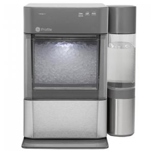 Máquina de gelo 17,2 kg por Dia com Tanque Lateral de 3,7L e Conectividade por WiFi, 110V 300W, GE PROFILE, Prata e Cinza