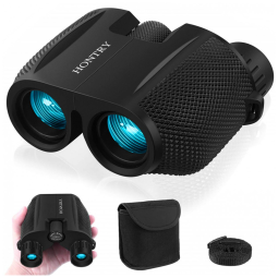 Binóculos 10x25 À prova d e Bolsa de zenamento, Visão 914 Metros, HONTRY 8111, Preto