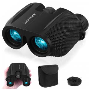 Binóculos 10x25 À prova d e Bolsa de zenamento, Visão 914 Metros, HONTRY 8111, Preto