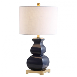 Abajur Luminária de Mesa em Cerâmica, Estilo Contemporânea com 64 cm de Altura para Quarto, Sala de Estar e Escritório, 110V 100W