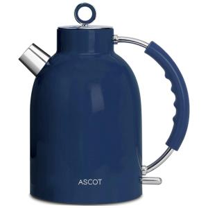 ASCOT Chaleira Elétrica 1.7L com Desligamento Automático e Aço Inoxidável, 110V, 1500W, Azul
