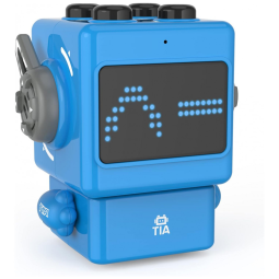 Robô Programável Inteligente JakMean NX01 com Controle de Voz e Aplicativos de Codificação para Crianças Acima de 3 Anos, Azul