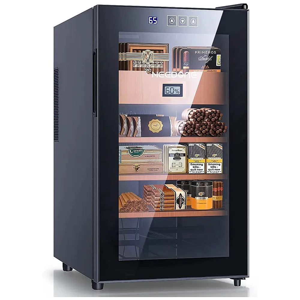 Humidor Eletrônico NEEDONE Preto Capacidade 350 Charutos Resfriamento e Aquecimento 48L