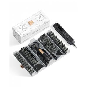 Kit de Chaves de Fenda Elétrico de Precisão ALIVGOOD 181 Peças Dourado 3 Torques 3,7V 162 Bits Magnéticos