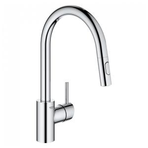 Torneira Cozinha Giratória 360 Graus com Pulverizador de Sprai, Acabamento StarLight, GROHE 32665003, Cromada
