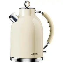 Chaleira Elétrica de Aço Inox ASCOT 1,7L – Rápido Aquecimento e Design Moderno