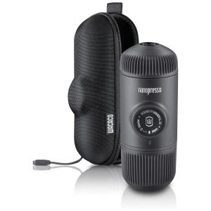 Cafeteira Elétrica Portátil 261 80ml de Água Mini Manual Não Inclui Adapatador para Cápsula, WACACO 230078, Preto