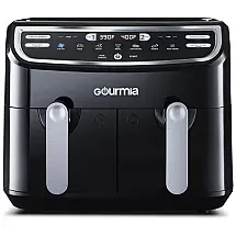 Fritadeira Elétrica AirFryer 9L com Painel Digital e 7 Funções, 110V, Gourmia, Preta