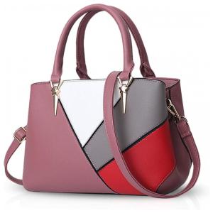 NICOLE DORIS Bolsa Feminina de Ombro Impermeável e Elegante, Rosa