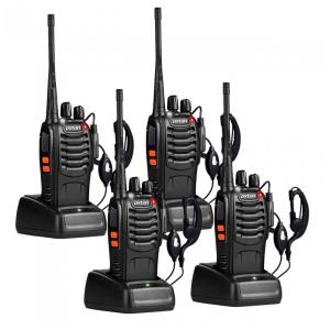 Rádio Comunicador Walkie Talkie Pxton Longo Alcance para Adultos com Fones,16 Canais, Recarregáveis, Bateria Li-ion,Lanterna e Carregador (4