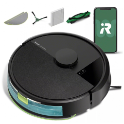 Robô Aspirador e Esfregão iRobot Roomba 105 Combo Preto com Navegação LiDAR e Sucção Potente 120V