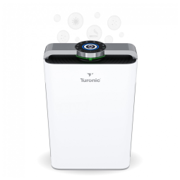Purificador de Ar com Filtro HEPA com 8 Estágios, Cobertura 232 m2, 110V, Turonic, Branco
