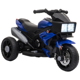 Aosom Moto Elétrica 1 Assento 12V, com Luzes de LED, Azul