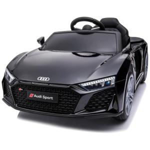 Carro Elétrico Infantil Sopbost Audi R8 a Bateria 12V 1 Assento com 3 Velocidades e MP3 USB FM e Luzes de LED, Preto