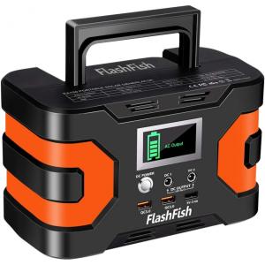 FF FLASHFISH Gerador, Acumulador de energia Elétrico, Solar, portátil, c, USB, 16 60V, 330W, 110V, c, 2 tomadas