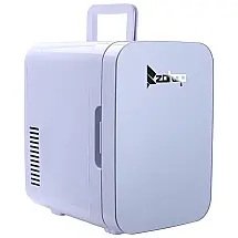 Mini Geladeira e Frigobar para carro Portátil Elétrico Refrigeradores e Bebidas Quentes 6 L, Z OKOP, Branco