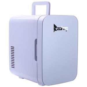 Mini Geladeira e Frigobar para carro Portátil Elétrico Refrigeradores e Bebidas Quentes 6 L, Z OKOP, Branco