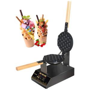 Máquina de Waffle Professional, Antiaderente, 110v, WANTJOIN, Preto