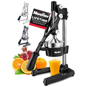 Espremedor Manual Profissional, Aço Inoxidável, MUELLER AUSTRIA MCJ 730 Black, Preto