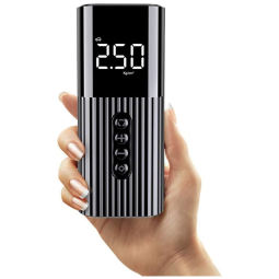 Mini Compressor de Ar Elétrico Automotivo Portátil 12V 150 PSI com Desligamento Automático, B BETTERLIV, Prateado