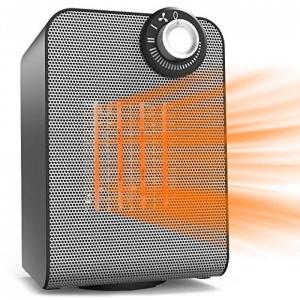 Calefator cerâmico, calefador portatil 1500 watts com termostato, auto giro, 110V