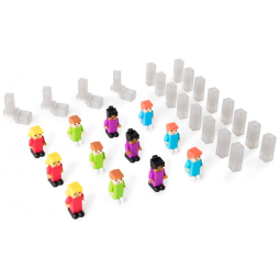 Kit de expansão IO Blocks Center Guidecraft com 32 peças plásticas para complementar construções STEM infantis