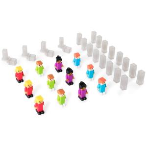 Kit de expansão IO Blocks Center Guidecraft com 32 peças plásticas para complementar construções STEM infantis