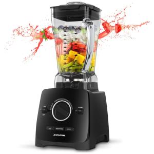 Liquidificador Profissional de 2L com 3 Predefinições, Aço Inoxidável, 1600W, 110v, ANTHTER, Preto