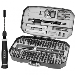 Conjunto STREBITO 153 em 1 Chaves de Precisão Magnéticas com Estojo Cinza para Reparos em PC, Laptops, Celulares, Macbook