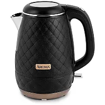 Chaleira Elétrica de 1.2L, Aço Inoxidável, 1500W, 110v, AROMA AWK 3000B, Preto